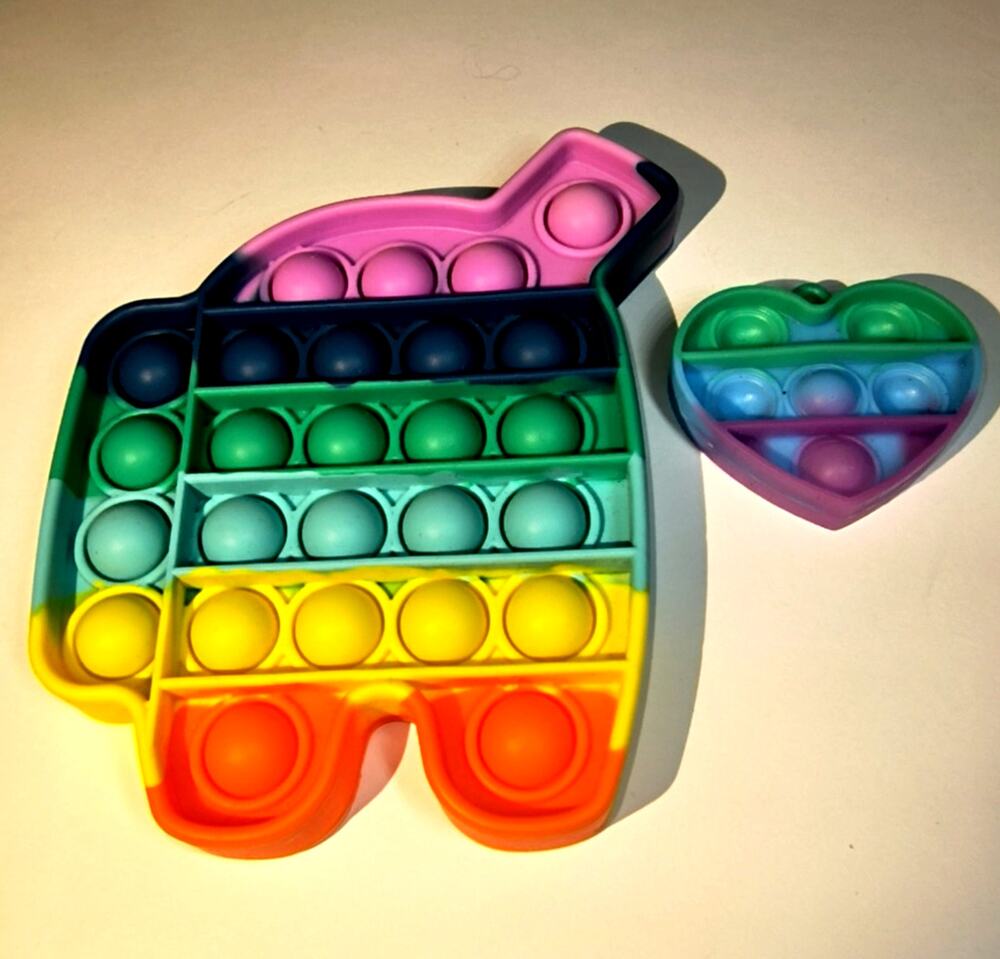 1782.  Sensory Fidget Toys Silicone Bubbles Set of 2